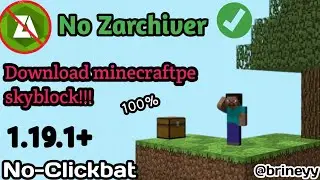 How to download minecraft pe skyblock|Hindi @Brineyy