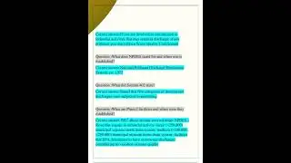 CESSWI  Sections 1 + 2 questions with correct answers