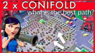 2 different WALKS on CONIFOLD 😎 operation MASSIVE ATTACK // BOOM BEACH gameplay/strategy