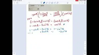 SM3.10.34 - Solving Rational Trig Equation with Identity Substitution