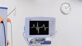 Heart reading monitor With Green screen_-_vfx footage
