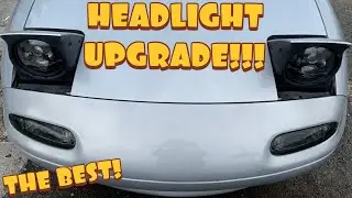 The BEST Headlight UPGRADE For An NA Miata! (Installing Jeep Headlights On A Mazda Miata!)