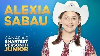 Meet Alexia Sabau, a Junior Reporter with her very own show | Canada's Smartest Person Junior