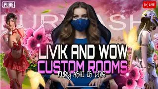 PUBG Mobile Live|500 CASH & 120 UC  Custom Rooms | Pubg Custom Rooms | FURY ASHI YT is Live 4.1 ❤️