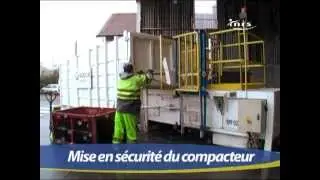 Un compacteur &agrave; emballages s&eacute;curis&eacute;