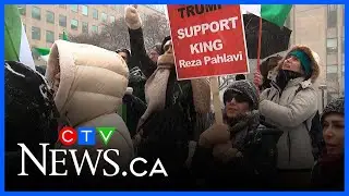 Protests continue against the Iranian government outside U.S. Consulate