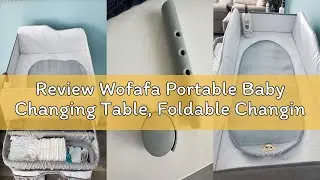 Review Wofafa Portable Baby Changing Table, Foldable Changing Table Dresser Baby Changing Station, H