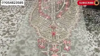 AneelasTrending article fabric sisha silk full embroidery front silk print Trowser &Ready wear Dupta