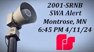 Federal Signal 2001-SRNB | Statewide Tornado Drill | Montrose, MN 6:45 PM, 4/11/24