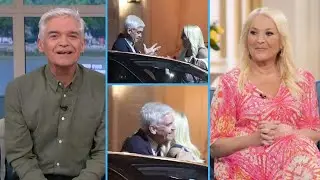 Phillip Schofield enjoys a night out with Vanessa Feltz at trendy West London restaurant