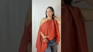 C&oacute;mo hacer blusa capa tendencia facil, aprende a coser blusa de lino minutos #costura #coserfacil