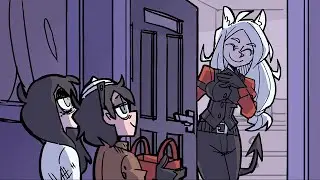 (Helltaker Comic Dub) Halloween with Cerberus