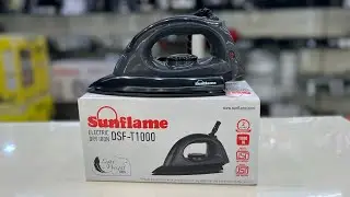 SUNFLAME ELECTRIC DRY IRON || Dsf t1000 light weight iron reviews