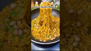 Thai Peanut Butter Maggi 😱 | I have never eaten such Maggi before #shorts #maggi #youtubeshorts #...