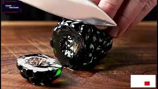 Fruit Cutting ASMR Video | Glass fruit cutting satisfying video 🍓🍇🍊🍎🍉🥝🫐🍒@FruitSliceASMR20 