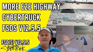 FSD Supervised v12.5.5 - End 2 End Highway on the way to the Turbo Roundabout