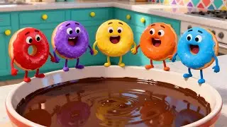 Five Yummy Donuts Song 🍩 Fun Counting 1&ndash;5 Nursery Rhyme for Kids