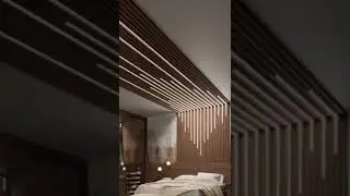 Fluted panels with conceal profile lights