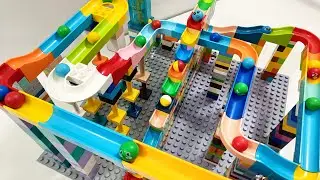 ⭐ INSANE LEGO DUPLO Tower Maze! 🌈 Fastest Marble Race Ever | Satisfying ASMR