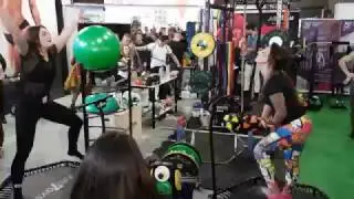 Trampoliny z uchwytem Just7Gym - Targi Wrocław Europe Sport Power  2017