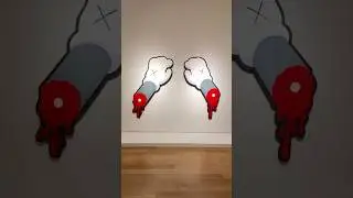 Expressive Palm Poetry 🤚 👨&zwj;🎨✏️🖍️#youtubeshorts #torontoart #painting #kawsart #artunleashed #shorts