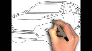 How to Draw Honda CR-V Compact SUV