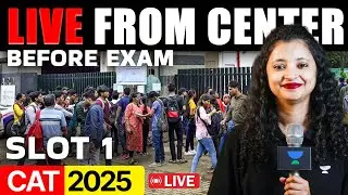 LIVE From CAT 2025 Exam Center 🚨 Slot 1 First Reactions + Crowd Updates (BEFORE EXAM)