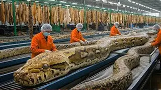 Transforming Snake Skin Into Luxury Fashion: Inside the Leather Factory