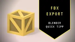 Export FBX from Blender to Unity | With Materials, Right Scale & Rotation