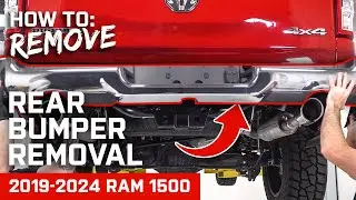 How to Remove Stock Rear Bumper | 2019+ RAM 1500