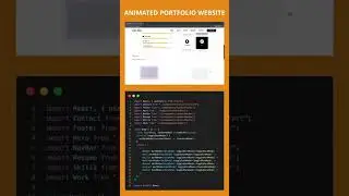 Animated portfolio website #shurts #coding #css #webdevelopment #webdesign #jobs