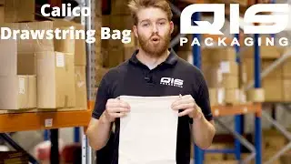 Best Priced Calico Drawstring Bags (15% Discount) | QIS Packaging