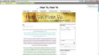 Class Blog Basics