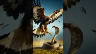Golden Eagle vs Cobra #wildlifebattle #animalbattle #wildanimals #wildlifefight #wildlife