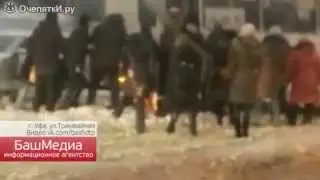 Пассажиры вытолкали ПАЗик