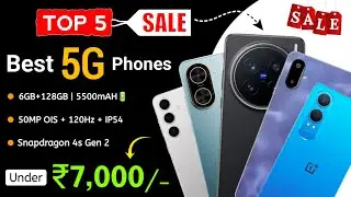 Top 5 Best 5G Phones Under 7000 in January 2025 | 5g All-rounder Phones Under 7k | New 5g Phones