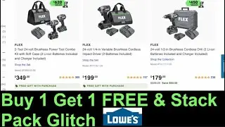 Flex Bogo Deals + Stack Pack Glitch @ Lowes