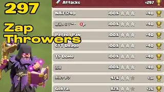 297 With Zap Throwers In Legend League Ranked Mode (ClashOfClans)