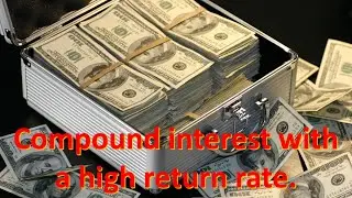 Animated graph of the effect of compound interest with a 10% return rate (No Narration)