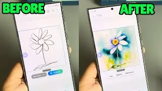 Эскиз в изображение с помощью ИИ Galaxy S24 Ultra