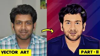 #trending #graphic design #vector How to create Vector Cartoon or Vector Art | Part-2 | Speed Art