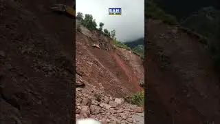 Bani Basohli road restoration work is in progress at Tikri Mode