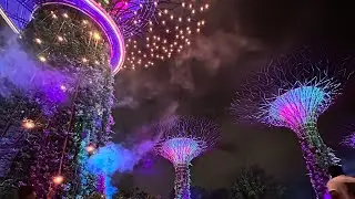 Don't miss this in Singapore - Most magnificent show! Gardens by the bay Singapore - must watch!