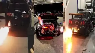 Best of flames, exhausts and anti lag 💥 || loudest exhaust of car history 🔥