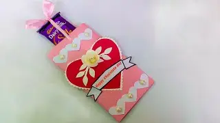 DIY Chocolate day gift idea | Handmade chocolate card idea | Valentine Day Chocolate Card