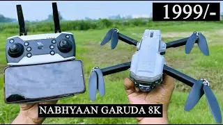 Nabhyaan Pro Drone | Brushless drone | Garuda Drone with 1080P 4k Camera 720P Live | Gyro bro