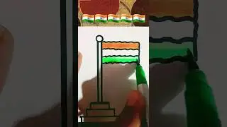 🇮🇳🇮🇳Indian flag drawing #flagdesign #youtubeshorts #viral