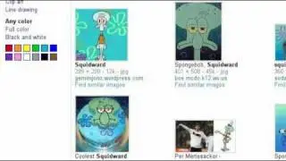 Squidward Uses Google