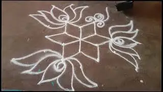 5×3 new rangoli design😊