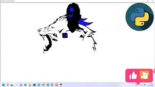 M.S Dhoni Sketch in Python